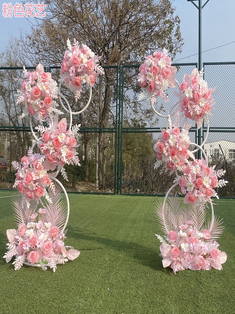 Wedding Party Supply Store - 2PCs Wedding Flower Rack Background Ring