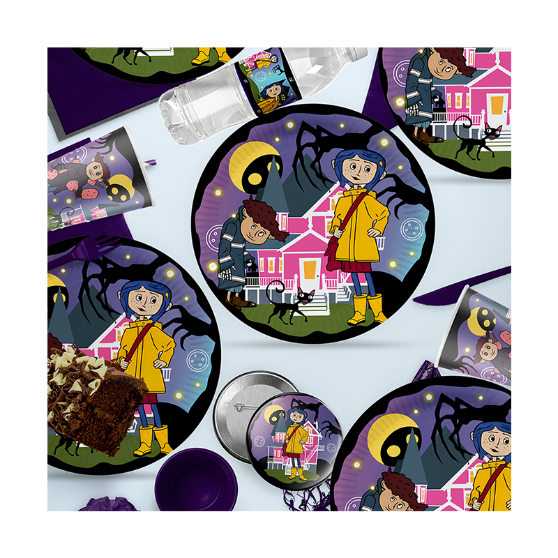 Confetti Balloon Set - Coraline Cartoon Movie Theme Spooky Party