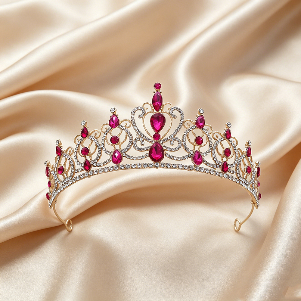 Wedding Shop - Luxury Vintage Gold Tiara Crown Elegant