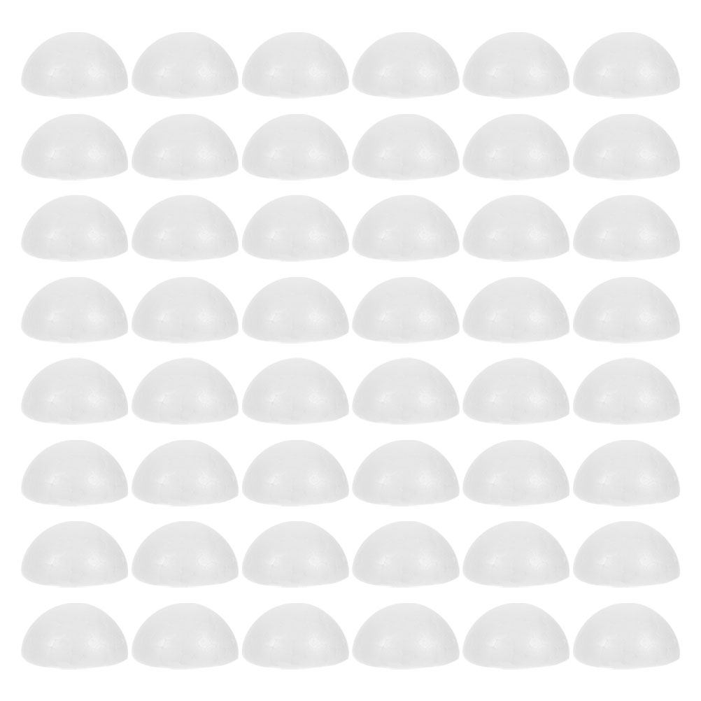 Wedding Floral Supply - 100Pcs White Foam Half Balls Hemispherical