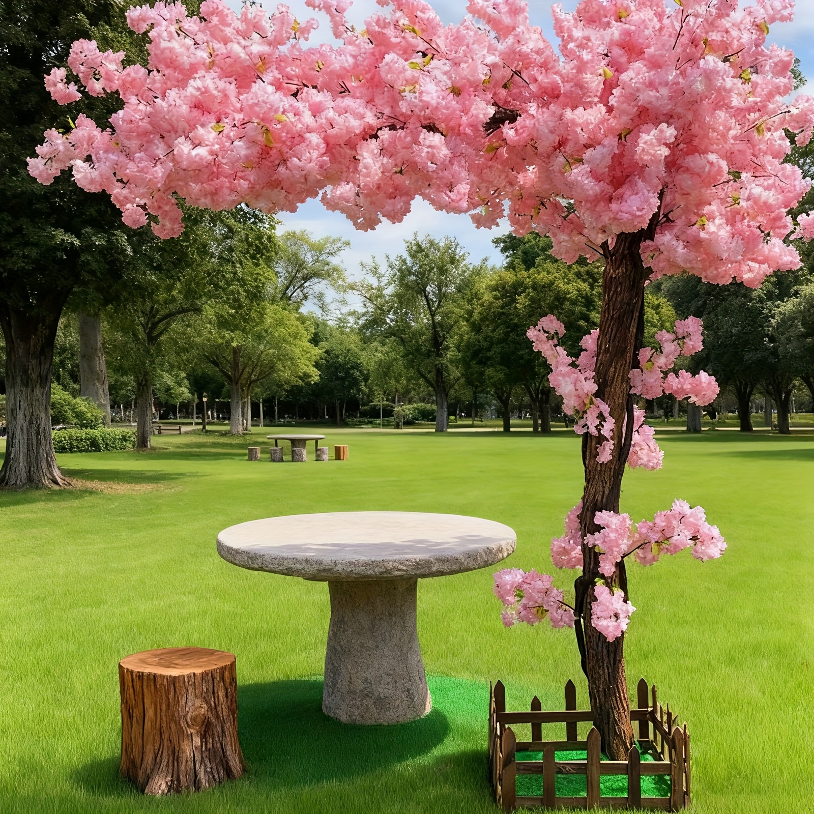 Wedding Shop - Artificial Cherry Blossom Tree, Handmade Light