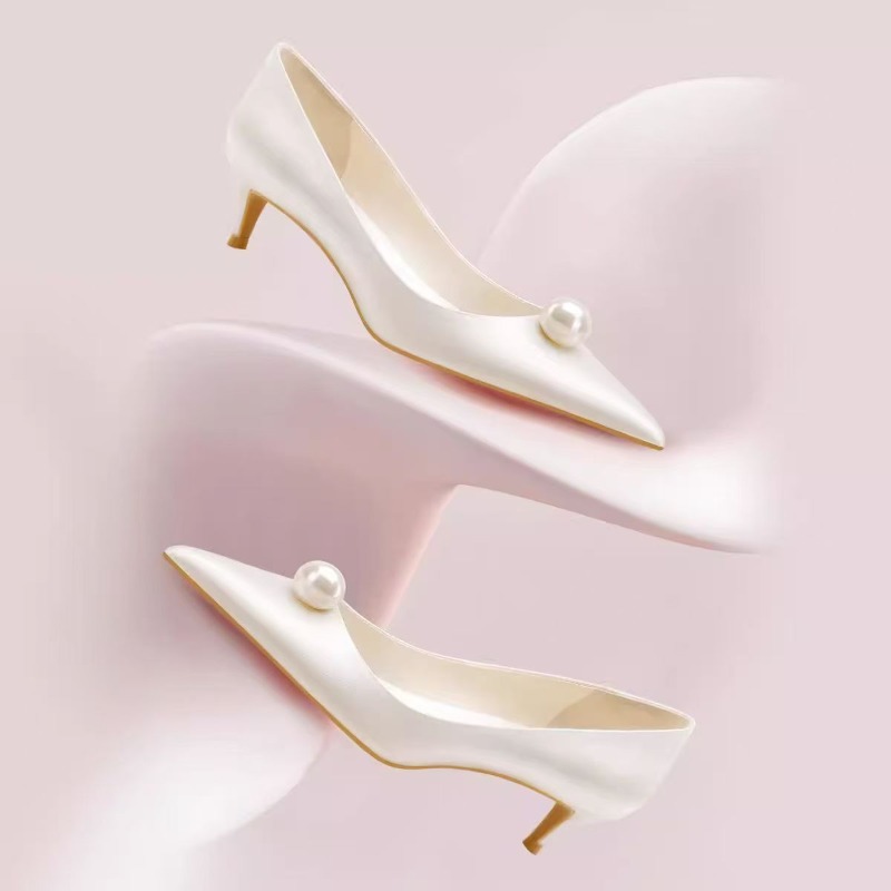 Wedding Shop - 2026 New Luxury Designer White Satin