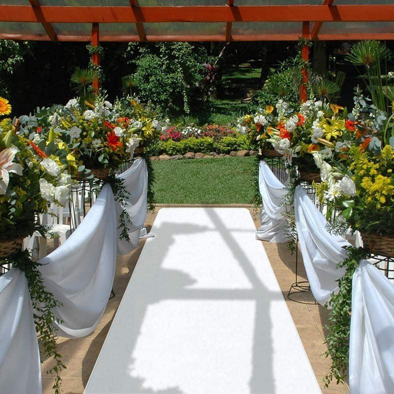Custom Length Wedding Carpet A - Aisle Runner White review and price