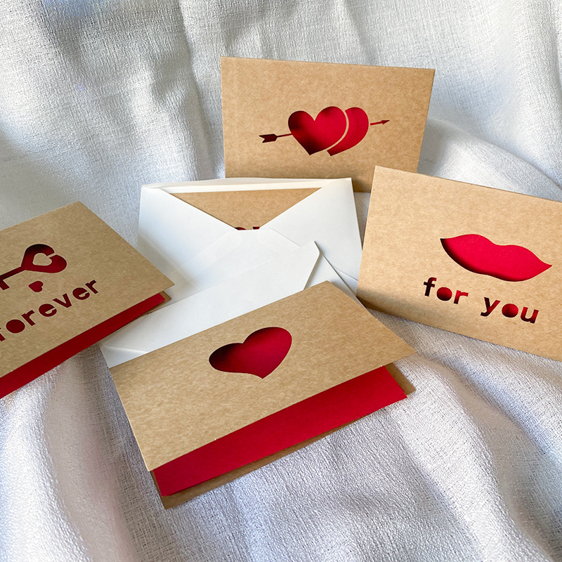 Love Gift Cards Red Kraft Pape - Wedding Supply Business review and price