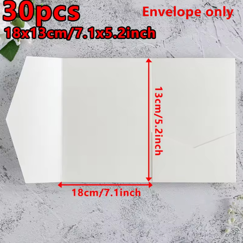 30pcs 18x13cm Green Envelopes  - Wedding Supply Business review and price