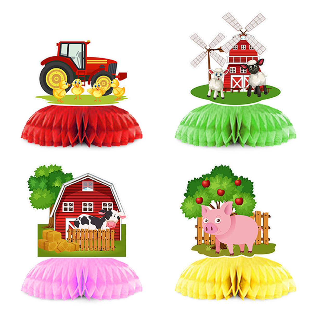 Cartoon Farm Animal Theme Birt - Confetti Balloon Set review and price