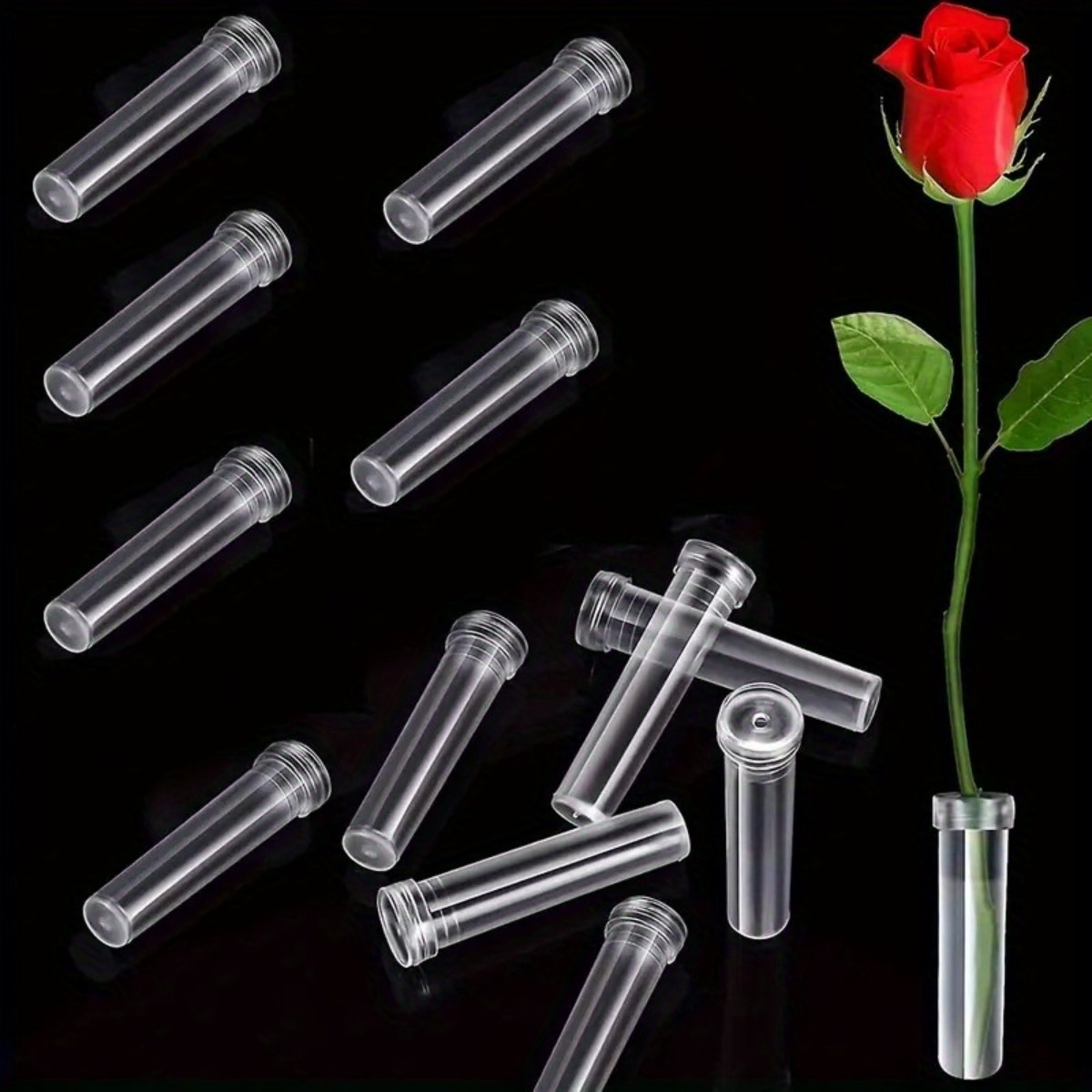 10Pc Transparent Plastic Flora - Wedding Floral Supply review and price