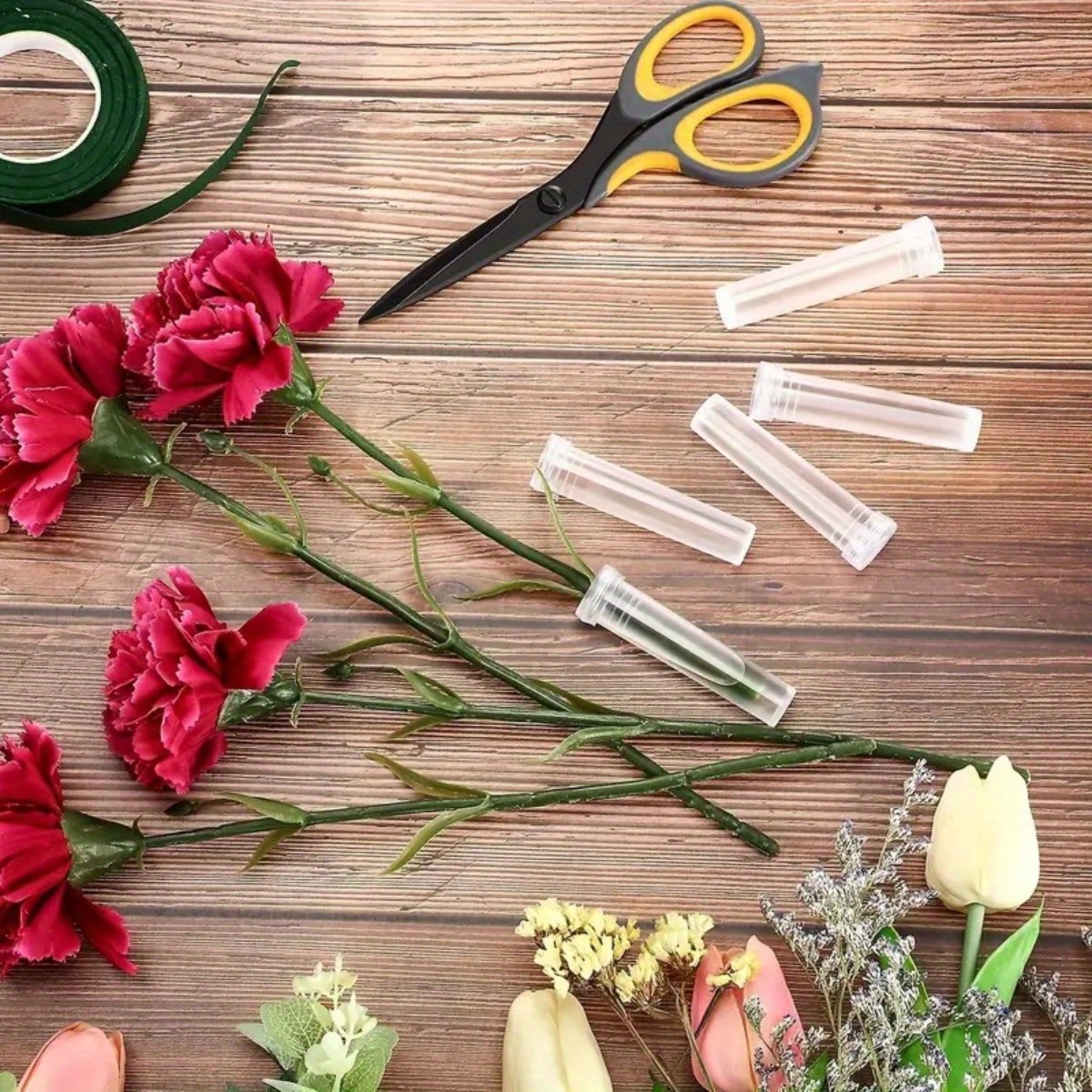 10Pc Transparent Plastic Flora - Wedding Floral Supply review and price