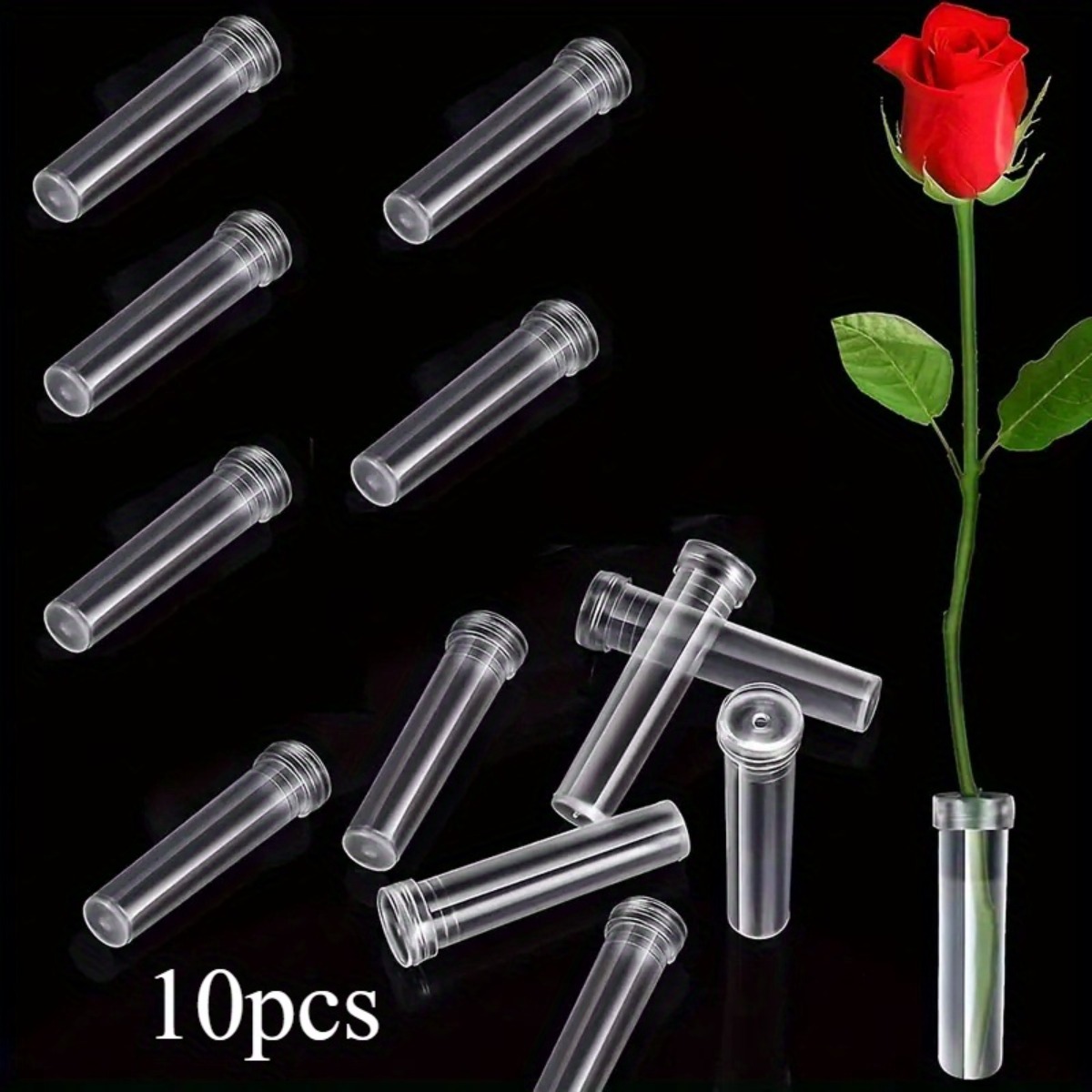 10Pc Transparent Plastic Flora - Wedding Floral Supply review and price