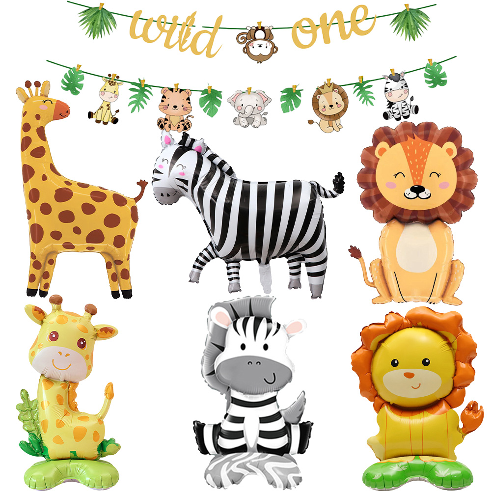 Jungle Animals Party Banner De - Confetti Balloon Set review and price