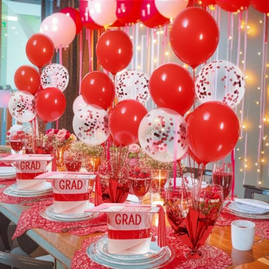 6 Set Christmas Table Balloons - Confetti Balloon Set review and price