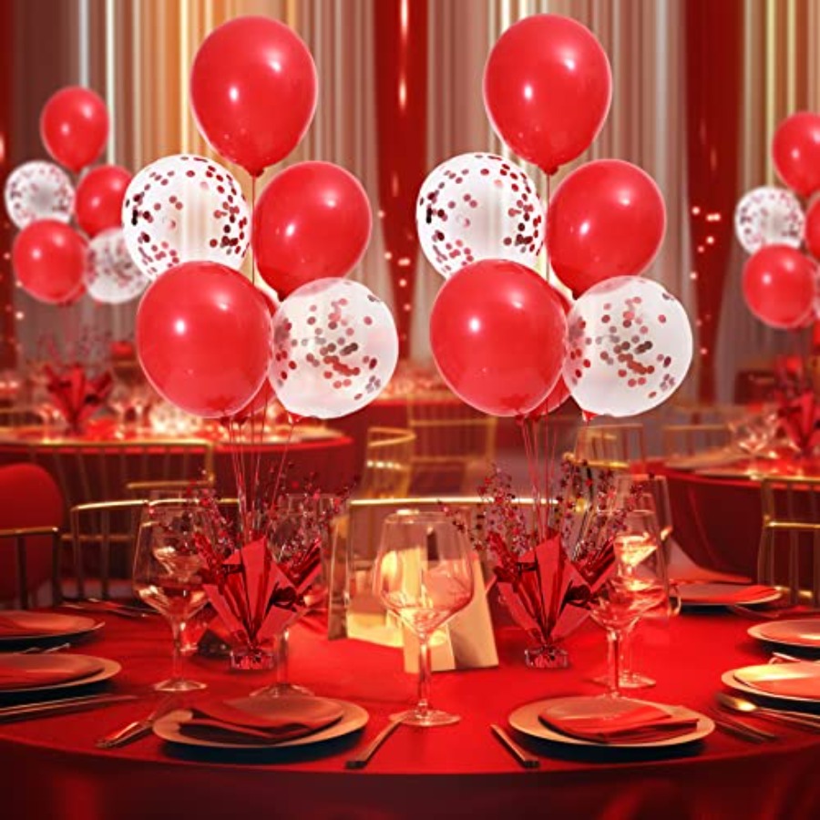6 Set Christmas Table Balloons - Confetti Balloon Set review and price