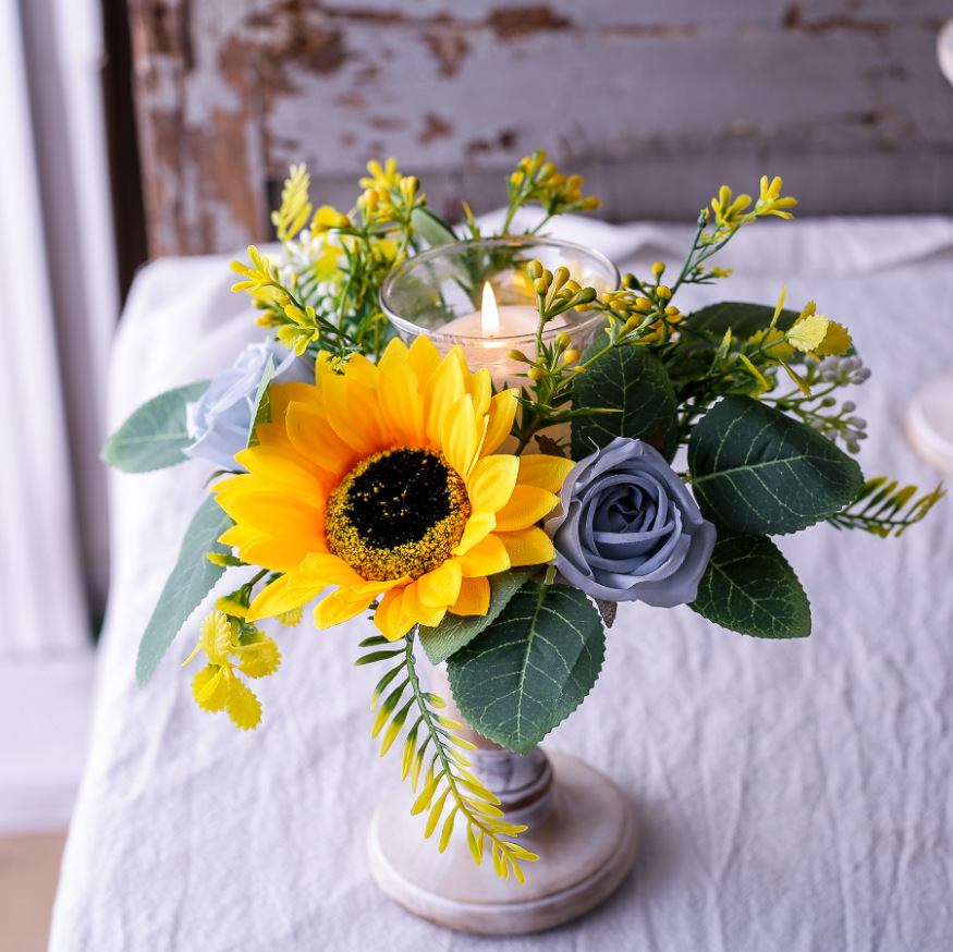 Simulation Sunflower Wreath Ca - Unity Candle Set review and price