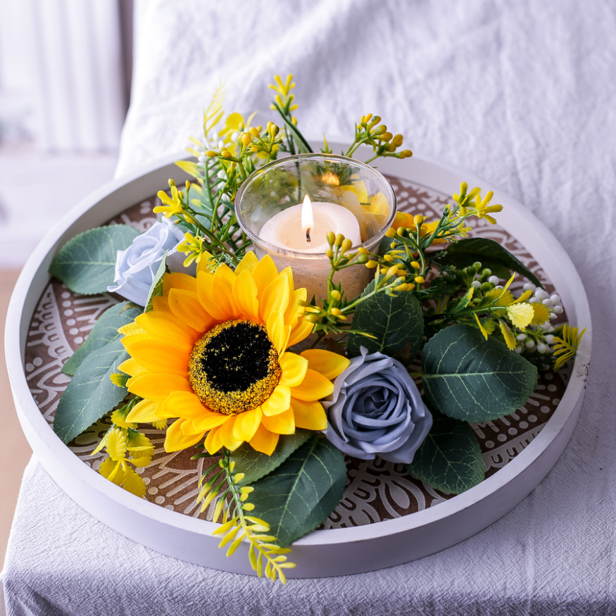 Simulation Sunflower Wreath Ca - Unity Candle Set review and price