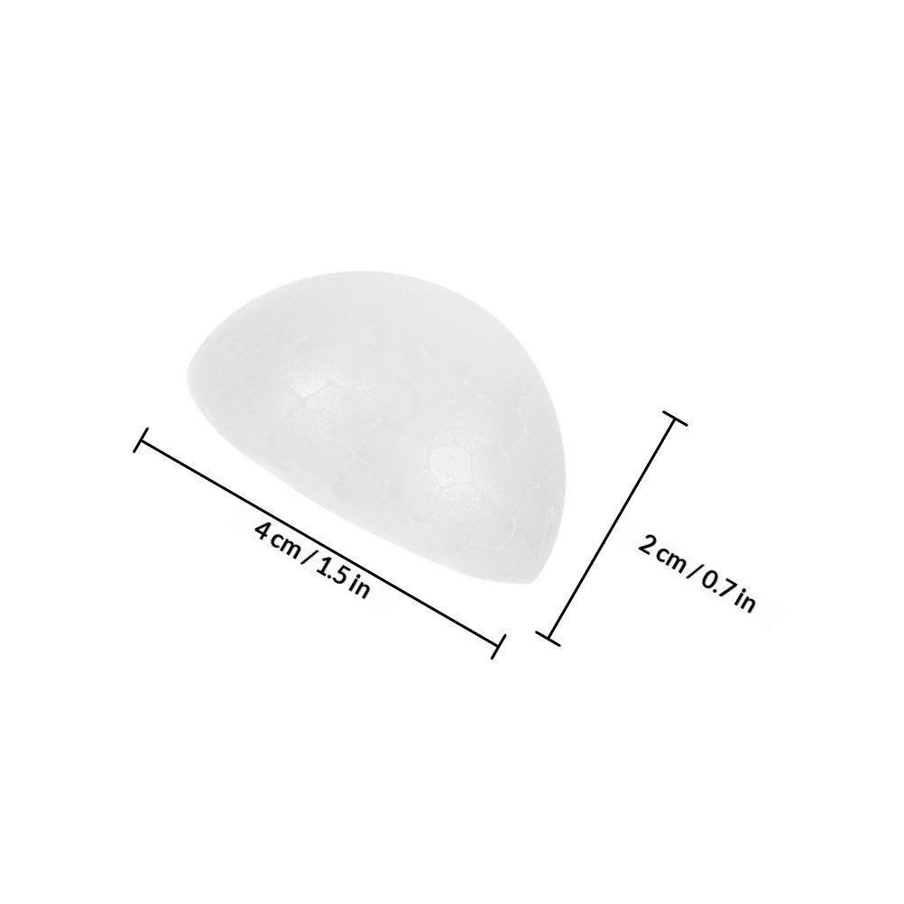 100Pcs White Foam Half Balls H - Wedding Floral Supply review and price