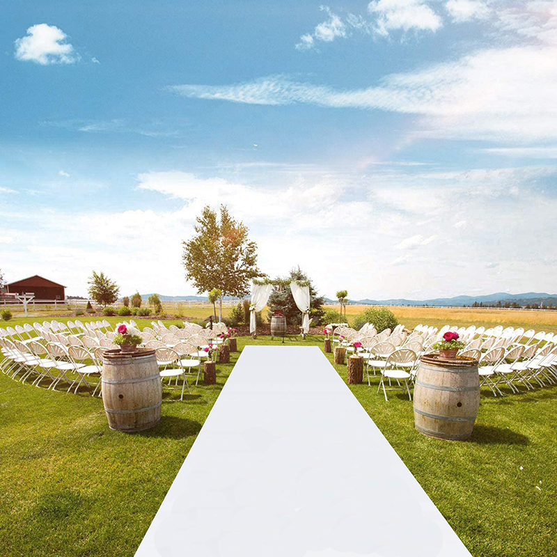 Romantic White Wedding Carpet  - Aisle Runner White review and price