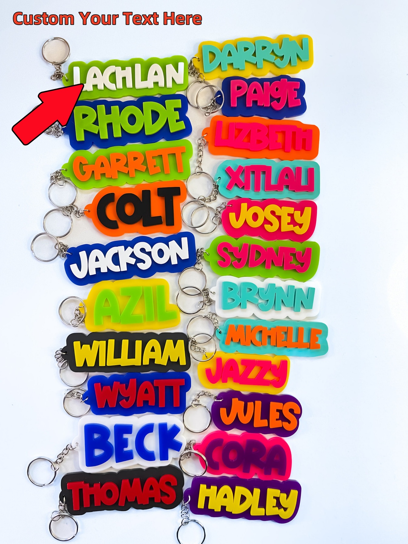 Customized Keyring with Name o - Wedding Shop review and price