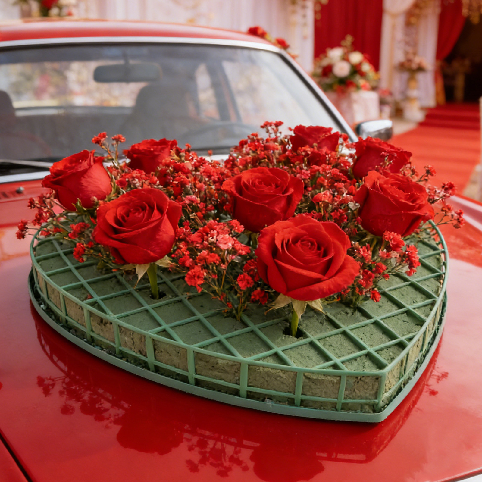 1Set Heart Floral Foam Cage Su - Wedding Floral Supply review and price