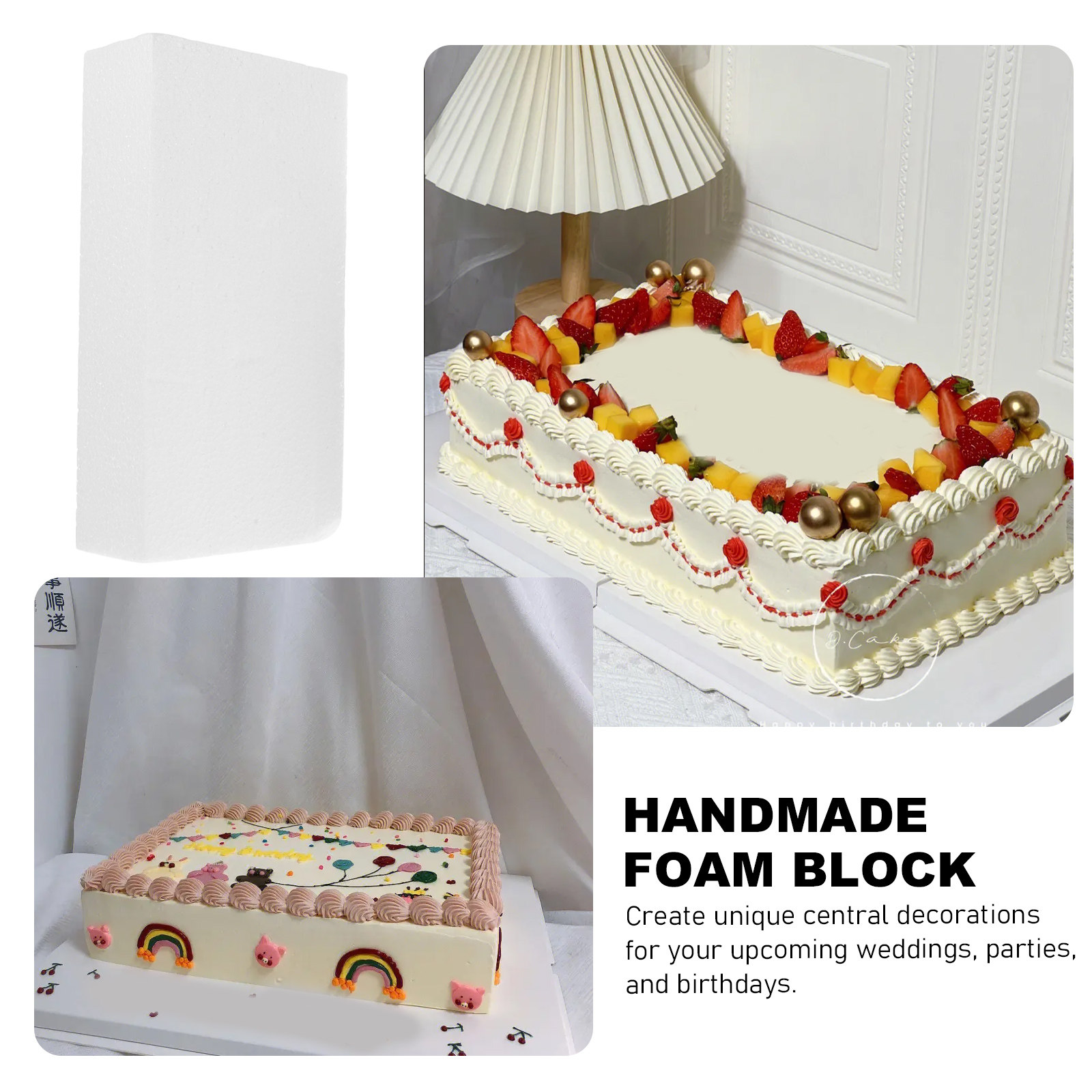 4Pcs Foam Blocks White DIY Cra - Wedding Floral Supply review and price