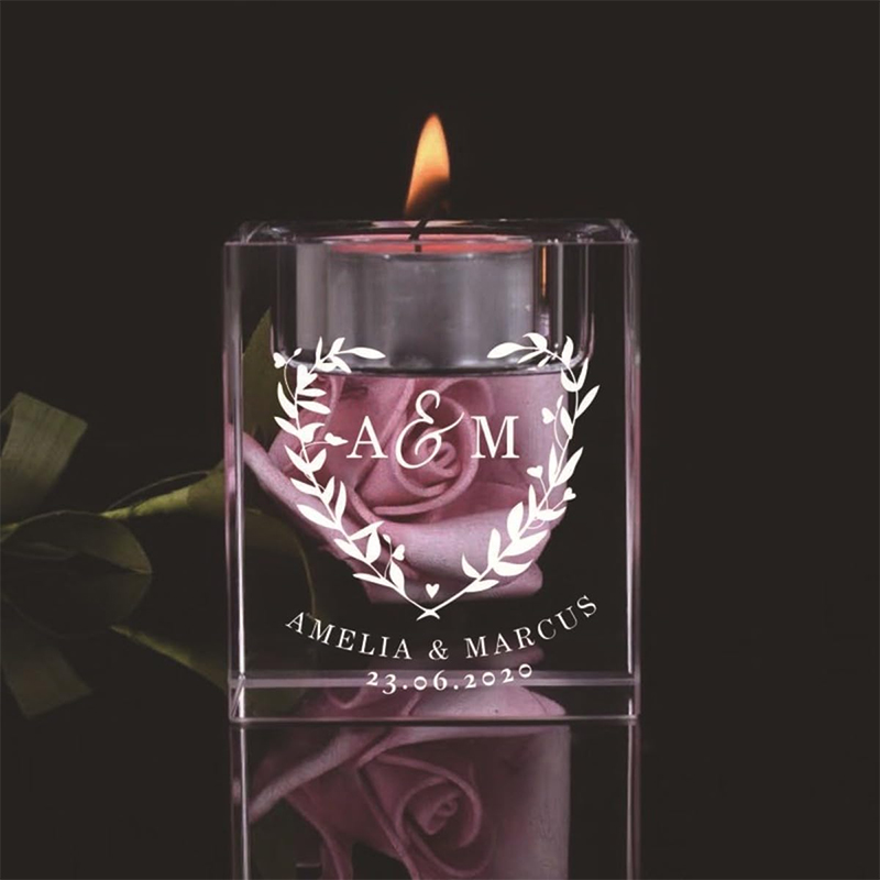 Personalized Photo Crystal Can - Unity Candle Set review and price