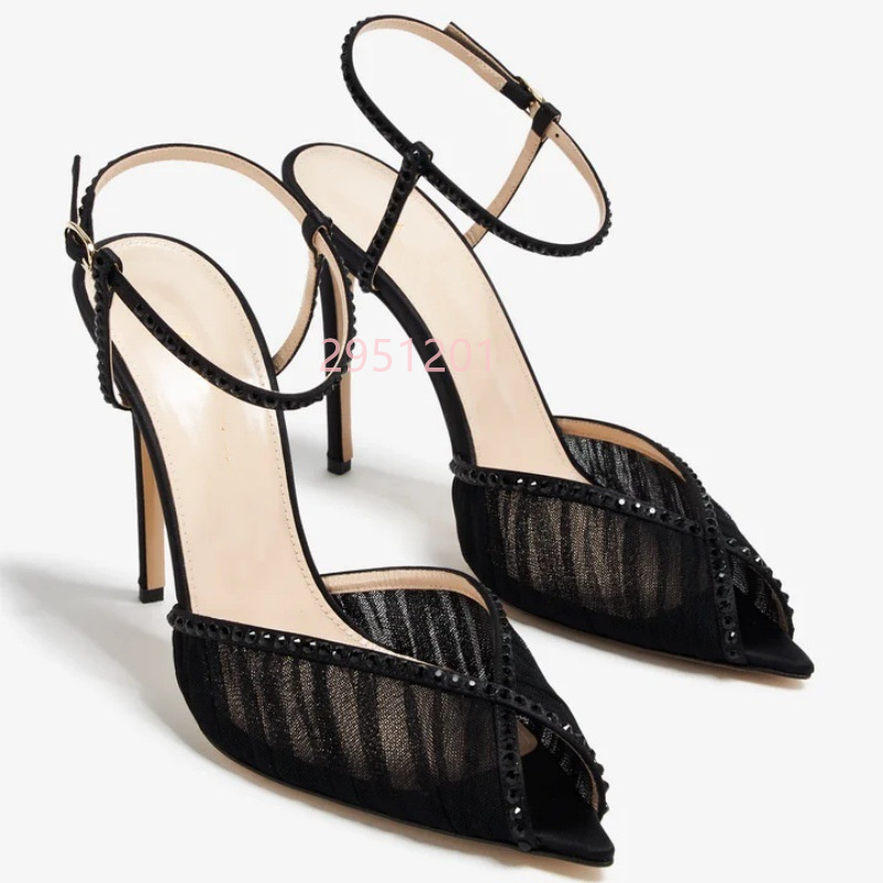 Peep Toe Mesh Pumps Buckles St - Wedding Super review and price