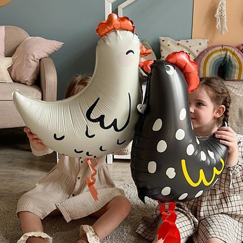 2Pcs Chicken-Shaped Aluminum F - Confetti Balloon Set review and price