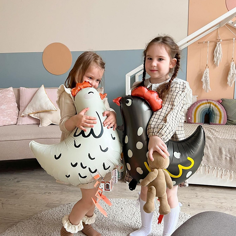 2Pcs Chicken-Shaped Aluminum F - Confetti Balloon Set review and price
