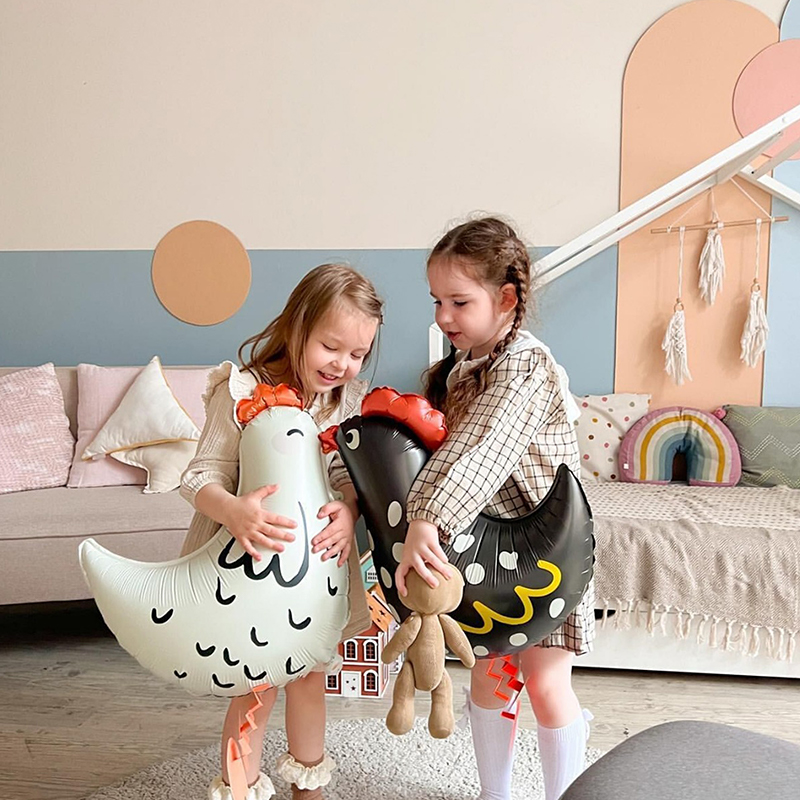 2Pcs Chicken-Shaped Aluminum F - Confetti Balloon Set review and price