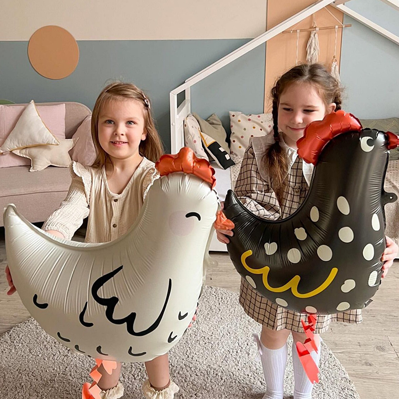 2Pcs Chicken-Shaped Aluminum F - Confetti Balloon Set review and price
