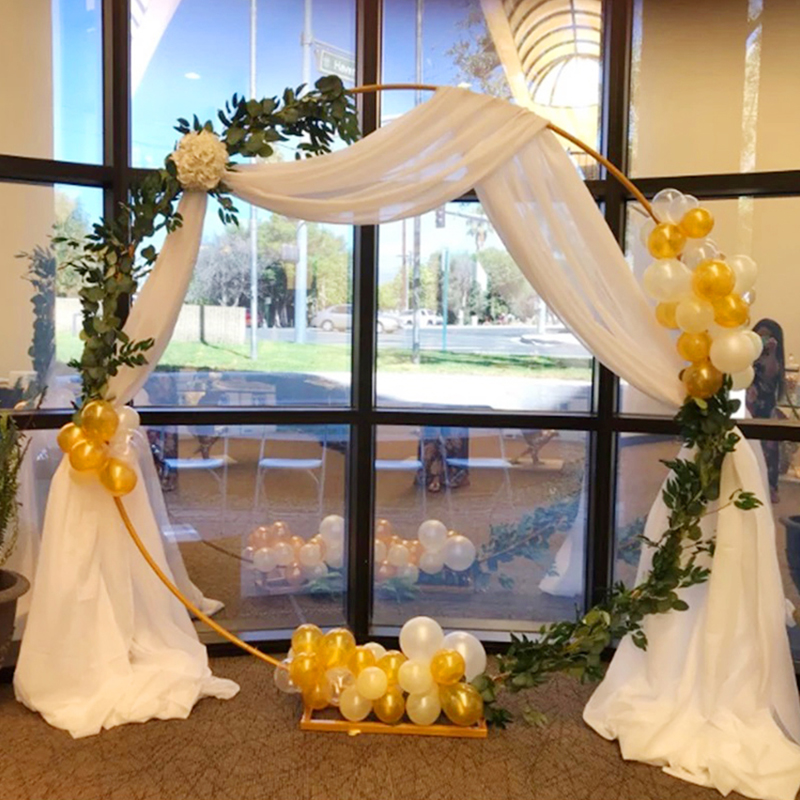 Wedding Arch Stand Round Metal - Confetti Balloon Set review and price