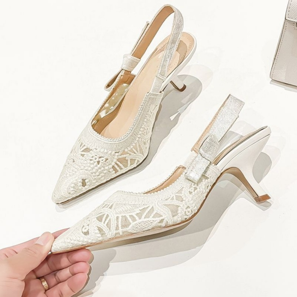Genuine Leather High Heel Sand - Wedding Shop review and price
