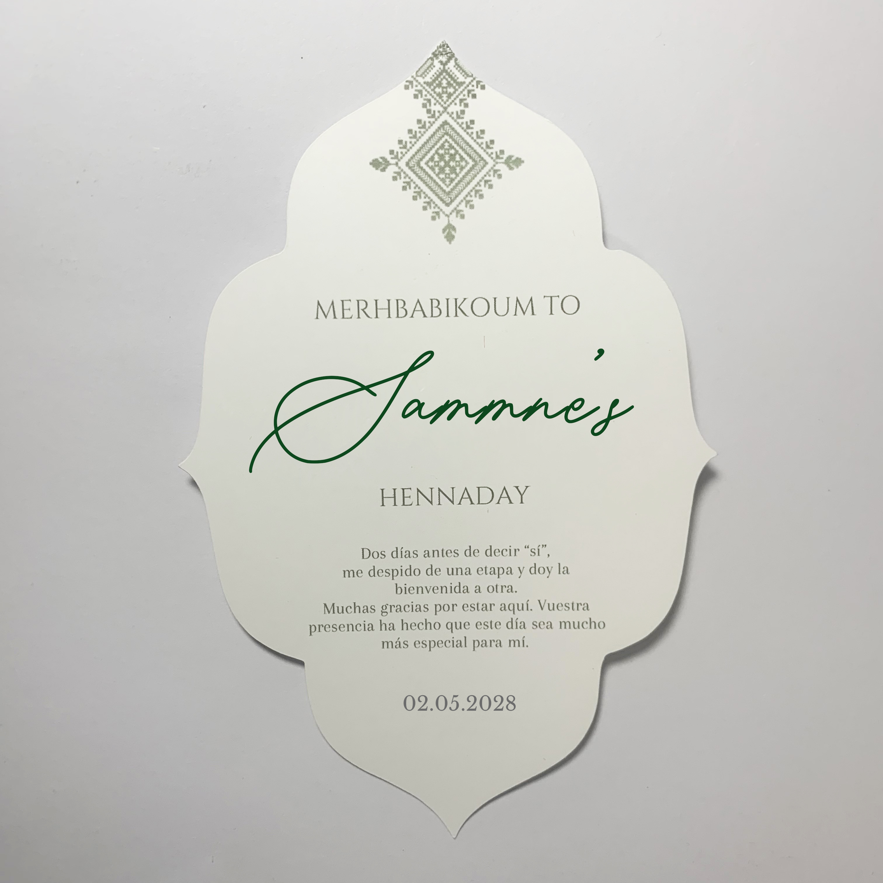 Custom Henna Day Card Night Pa - Wedding Supply Business review and price