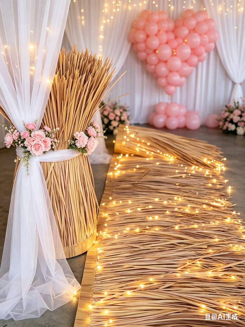 10m hot melt simulated thatch  - Wedding Party Supply Store review and price