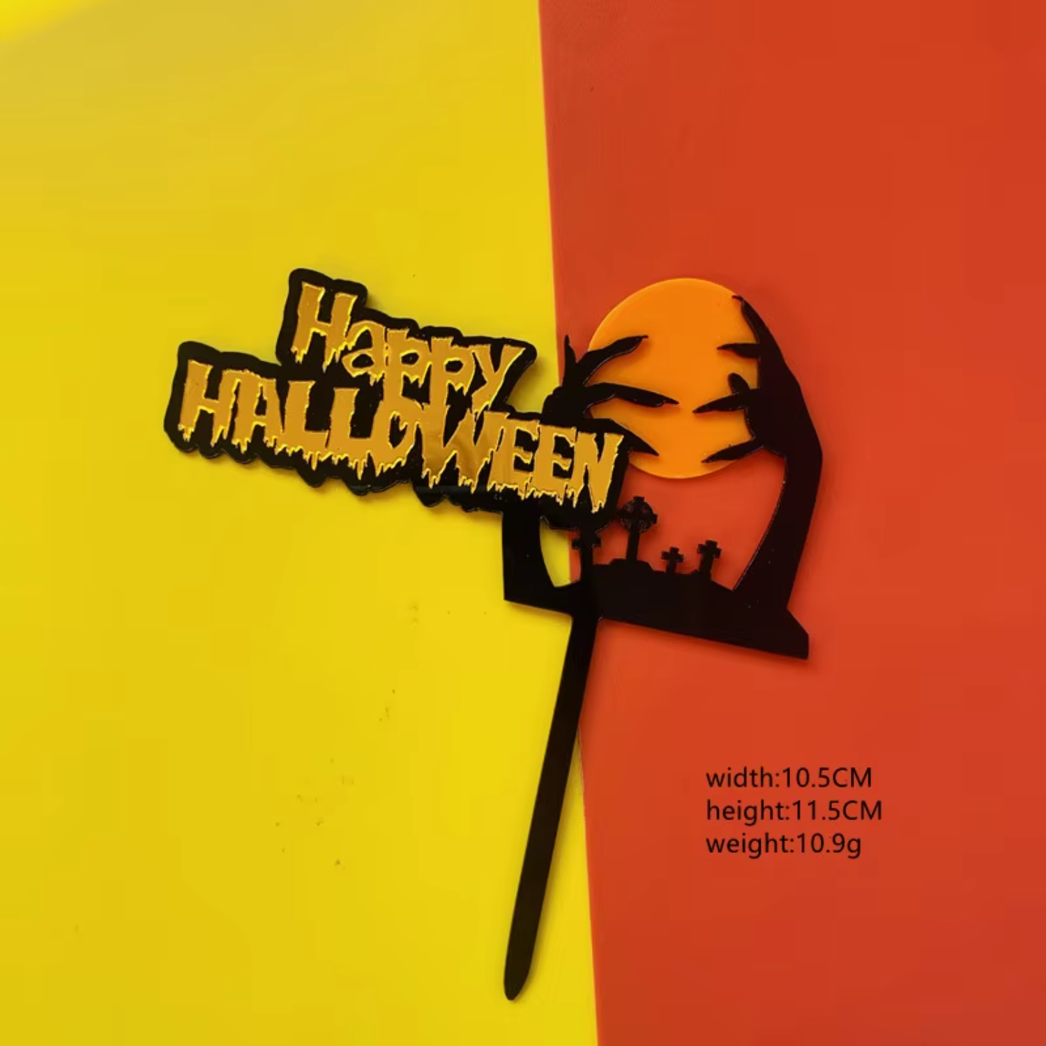 Happy Halloween Acrylic Cake T - Wedding Supply Factory review and price