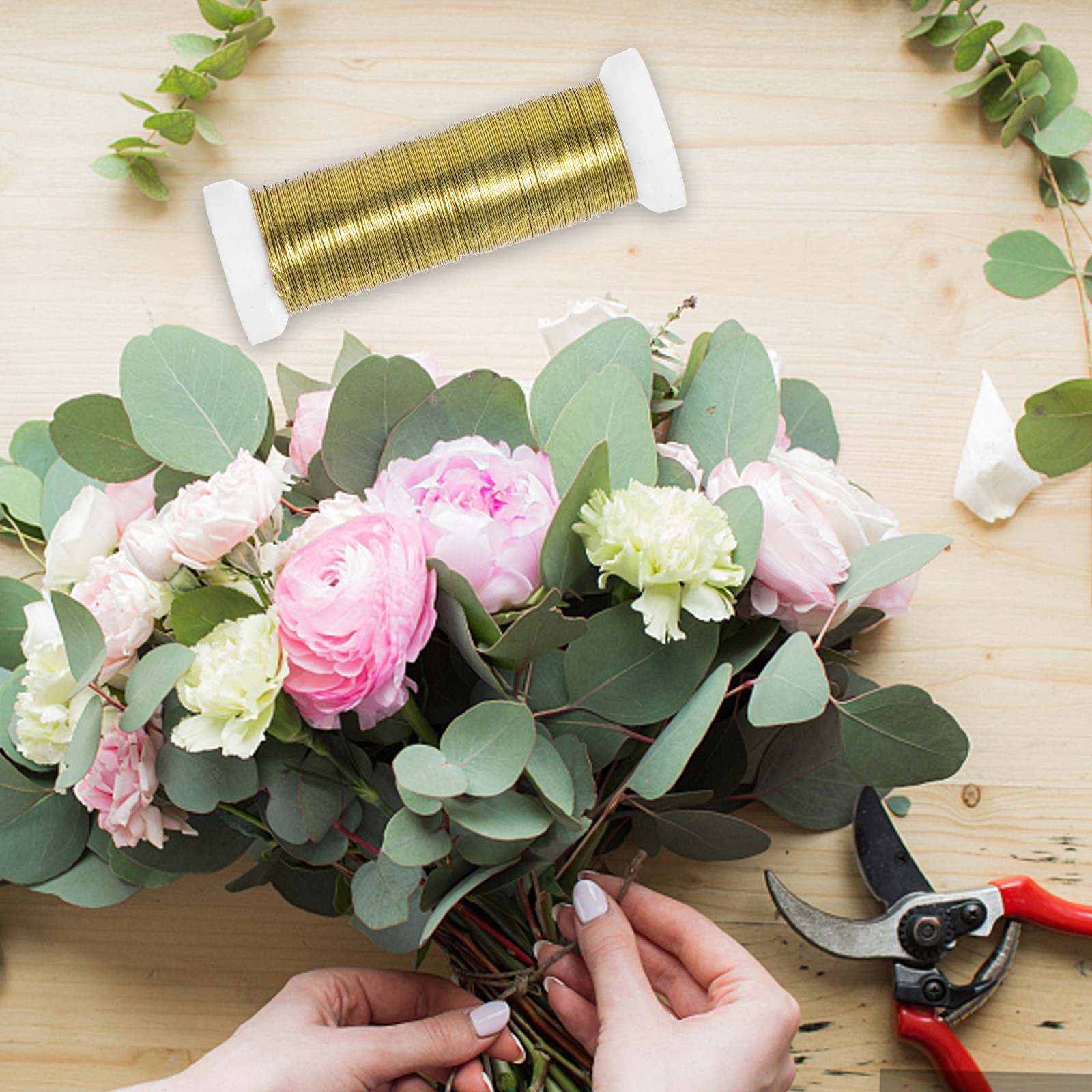2 Rolls Floral Stem Wire Craft - Wedding Floral Supply review and price