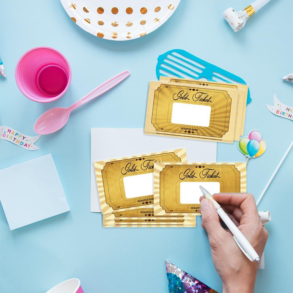 20 pcs Gold Scratch off Cards  - Wedding Supply Business review and price