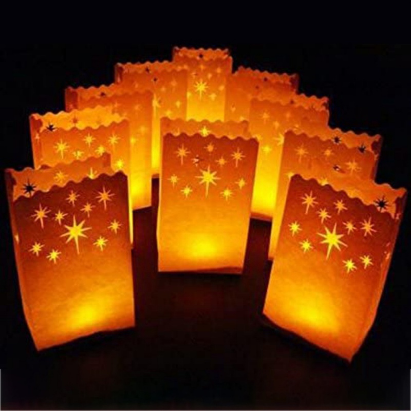 10PCS Heart White Paper Lanter - Unity Candle Set review and price